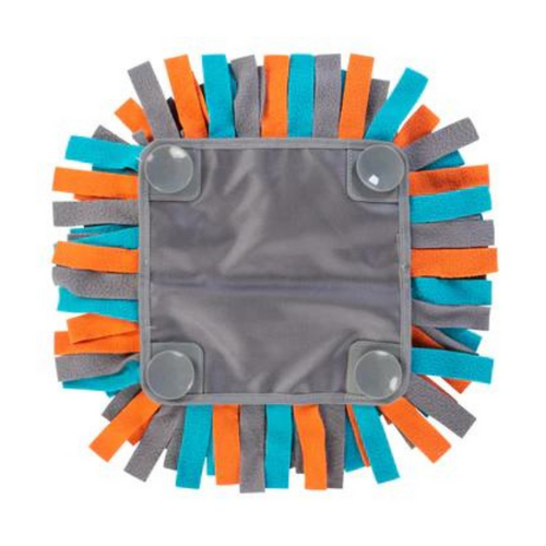 Messy Mutts Round Forage / Snuffle Mat with Suction Cups for Mental Stimulation