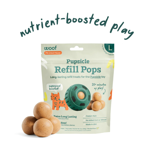Woof Pupsicle Beef & Peanut Butter Refills