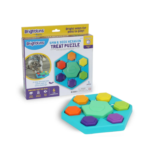 Brightkins Spin & Seek Hexagon Treat Puzzle