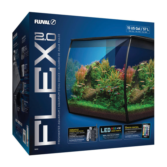 Fluval Flex 2.0 15 Gallon Aquarium Kit