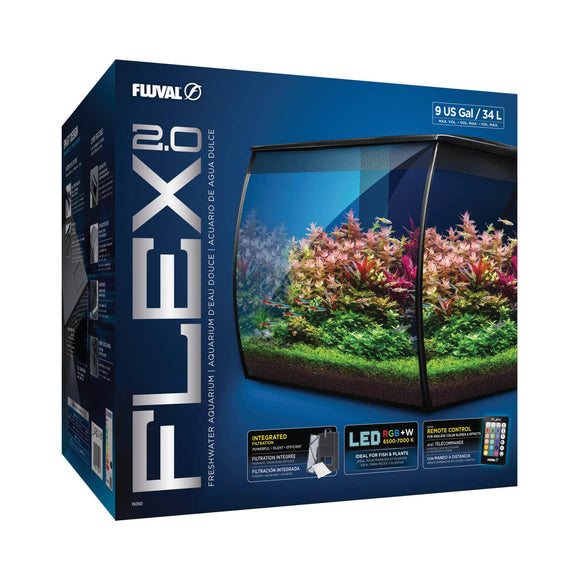 Fluval Flex 2.0 9 Gallon Aquarium Kit