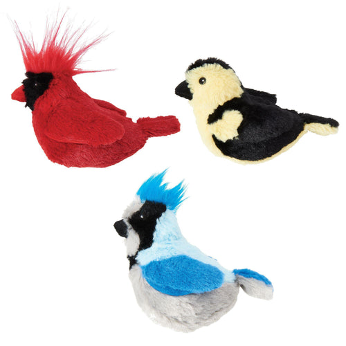 ethical pet spot songbirds plush cat toy with catnip singing 077234521311
