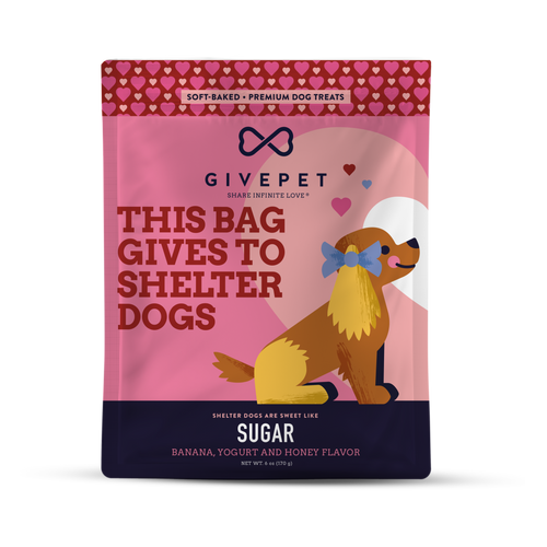 Limited Edition Valentine's GivePet Sugar Soft Baked Dog Treats 6 oz