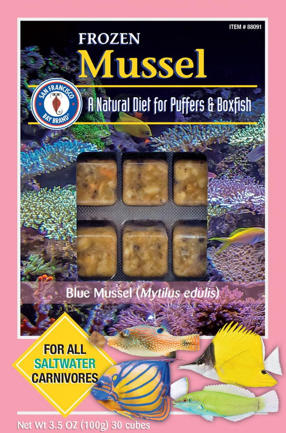 000945880910 88091 San Francisco Bay Brand Frozen Mussel Cubes mussels muscle muscles frozen fish food