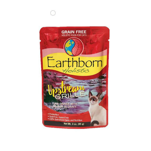 034846715521 Earthborn Holistic Upstream Grille Grain-Free Moist Cat Pouch 3 oz 