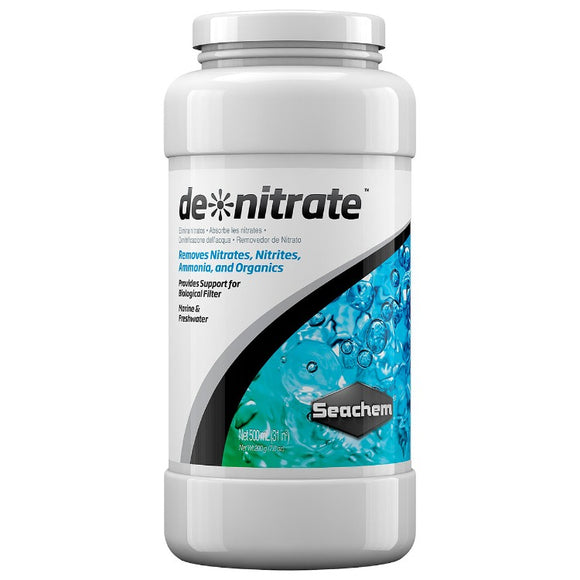 Seachem de*nitrate - Nitrate, Nitrite and Ammonia Remover 0133  000116013307 500 ml 500ml de nitrate de nitrate