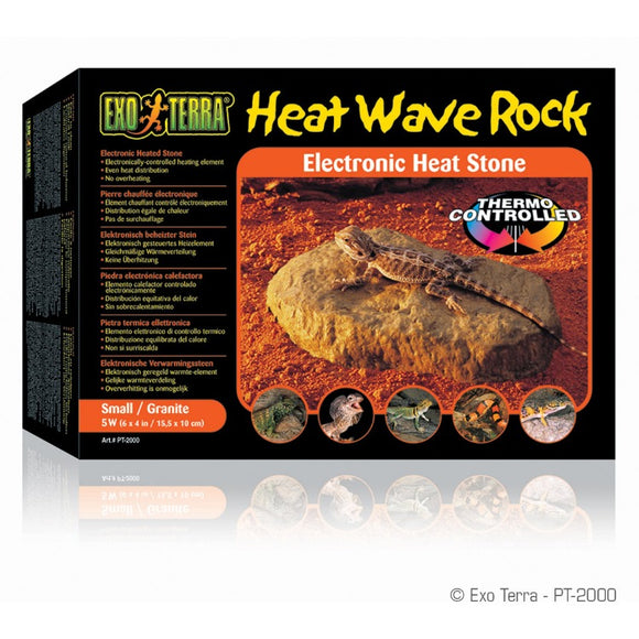 Exo Terra Exo-Terra Heat wave rock stone 015561220002 PT2000 Small Electronic