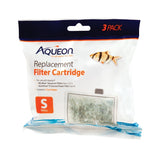 015905060769 Aqueon Replacement Filter Cartridges, Small 3 Pack mini bow minibow quietflow e internal power filter size 10