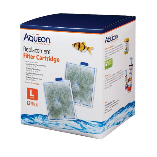 Blue Aqueon FIlter Cartridge 015905064194 100106419  replacement filter cartridge L large Quiet flow quietflow 12 pack 20 30 50 55 led pro