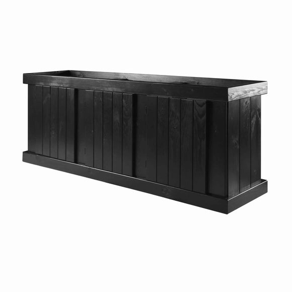 015905511728 100151172 Aqueon 125 & 150 Gallon Aquarium Black Cabinet Stand Classic pine knotty 72x18
