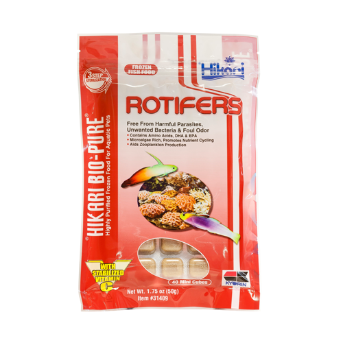 Hikari Bio-Pure Frozen Rotifers fish food 042055314091 31409 1.75 oz