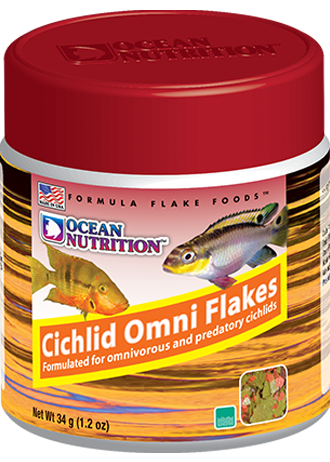 Ocean Nutrition Cichlid Omni Flake Food flakes 25645 098731256452 1.2 oz 34g 34 g
