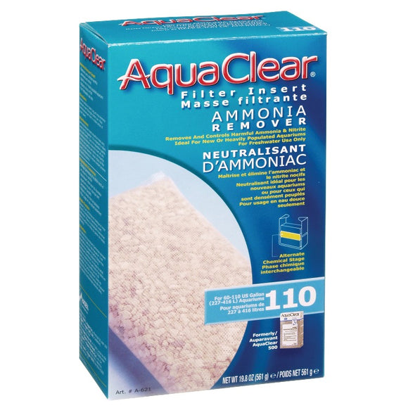 AquaClear 110 Ammonia Remover A621 Fluval 015561106214 A-621 A 621 fluval aqua clear zeolight zeolite