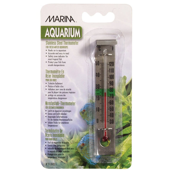 11203 015561112031 marina clip on stainless steel thermometer aquarium fish tank  11203 015561112031