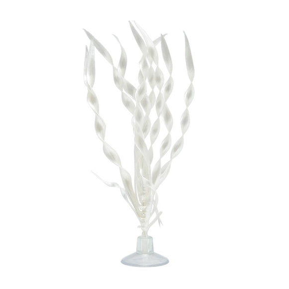Marina Betta Plant - Corkscrew Val Valisneria vallisneria suction cup pearl white plastic decoration decor  12077 015561120777