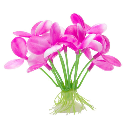 12081 015561120814 marina betta plant plastic decor decoration pink orchid