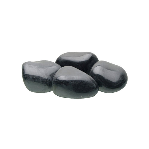 015561125802 Fluval Pebbles Polished Black Agate Stones 1.5 lb 12580