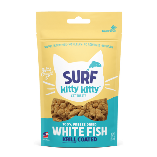 Kitty Kitty Surf Kitty Kitty Freeze Dried Catnip Coated Whitefish Cat Treats 0.6 oz - Grandville, MI