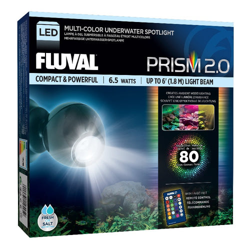 14545 015561145459 fluval prism 2.0 LED - Multi-Color Underwater Spotlight 6.5w