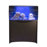 fluval flex 32.5 black cabinet stand with aquarium