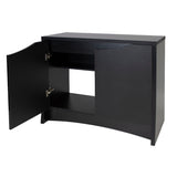 fluval flex 32.5 black cabinet stand aquarium door open doors  14985 015561149853