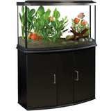 what does fluval 45 bow front stand cabinet and aquarium kit look like?