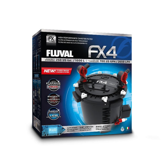 Fluval FX4 Canister Filter - Filters up to a 250 Gallon Tank
