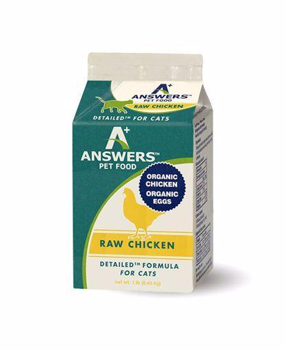 Answers Frozen Detailed Chicken Cat Food 1 lb
