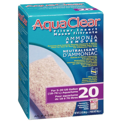 AquaClear 20 Ammonia Remover A596 Fluval A-596 a 596  015561105965 Aqua Clear amrid