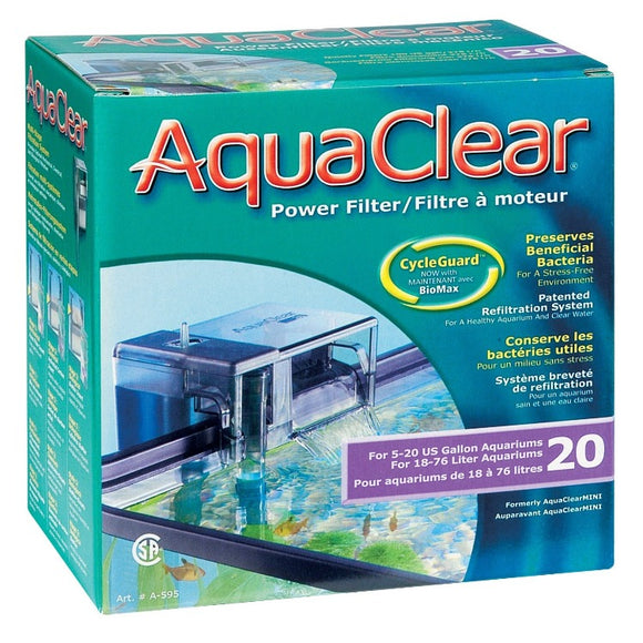 Aqua Clear 20 BackFilter A595 015561105958 backfilter  power filter fluval A-595 a 595