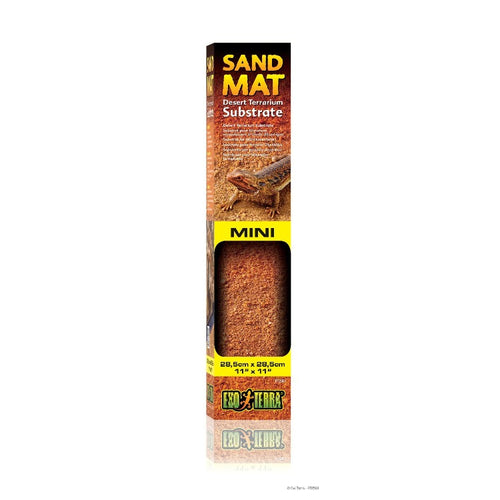 Exo Terra Sand Mat Desert Terrarium Substrate - Washable 11 x 11 mini pT2561 015561225618