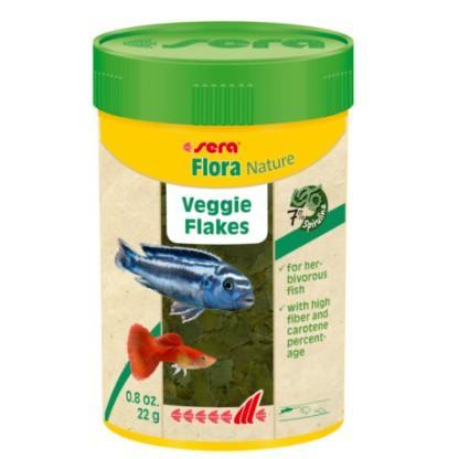 Sera Nature Flora Flake - Veggie Flakes for Herbivores