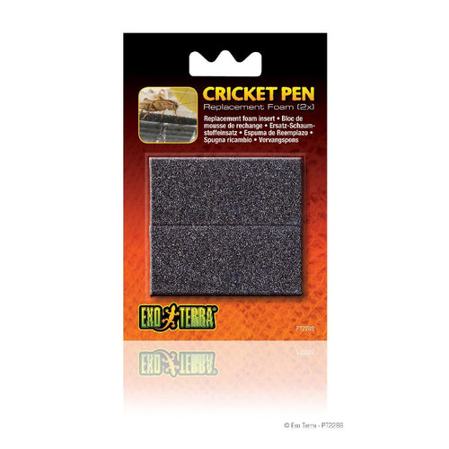 015561222884 pt2288 exo terra cricket pen replacement foam 2 inserts