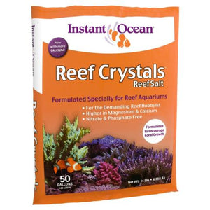 Reef Crystals Instant Ocean sea salt mix bag 50 gallon gallons saltwater RC3-50  051378018005