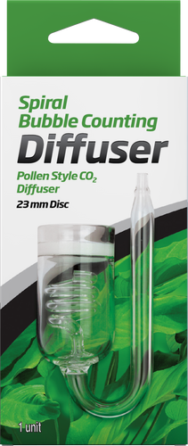 Seachem Glass CO2 Spiral Bubble Counter Diffuser - Pollen Style