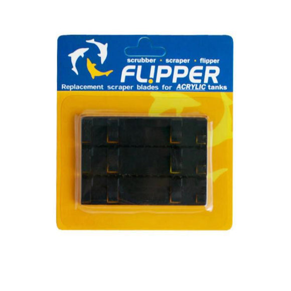 713757189101 Flipper Standard Replacement ABS Plastic Scraper Blades for Acrylic Tanks