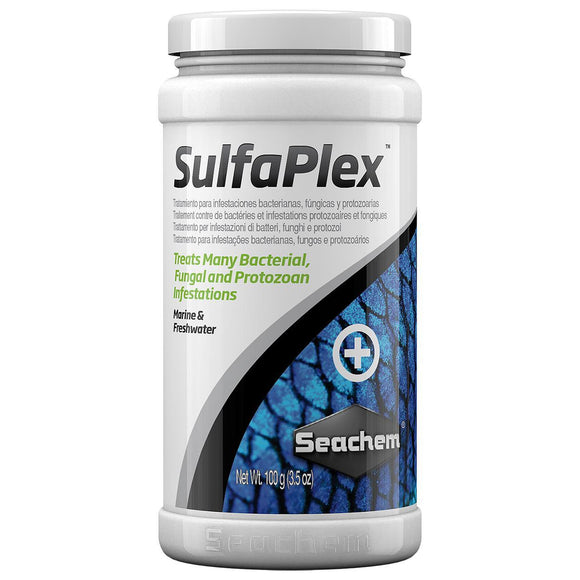 Seachem SulfaPlex 100 gm - For Bacterial, Fungal & Protozoan Infestations