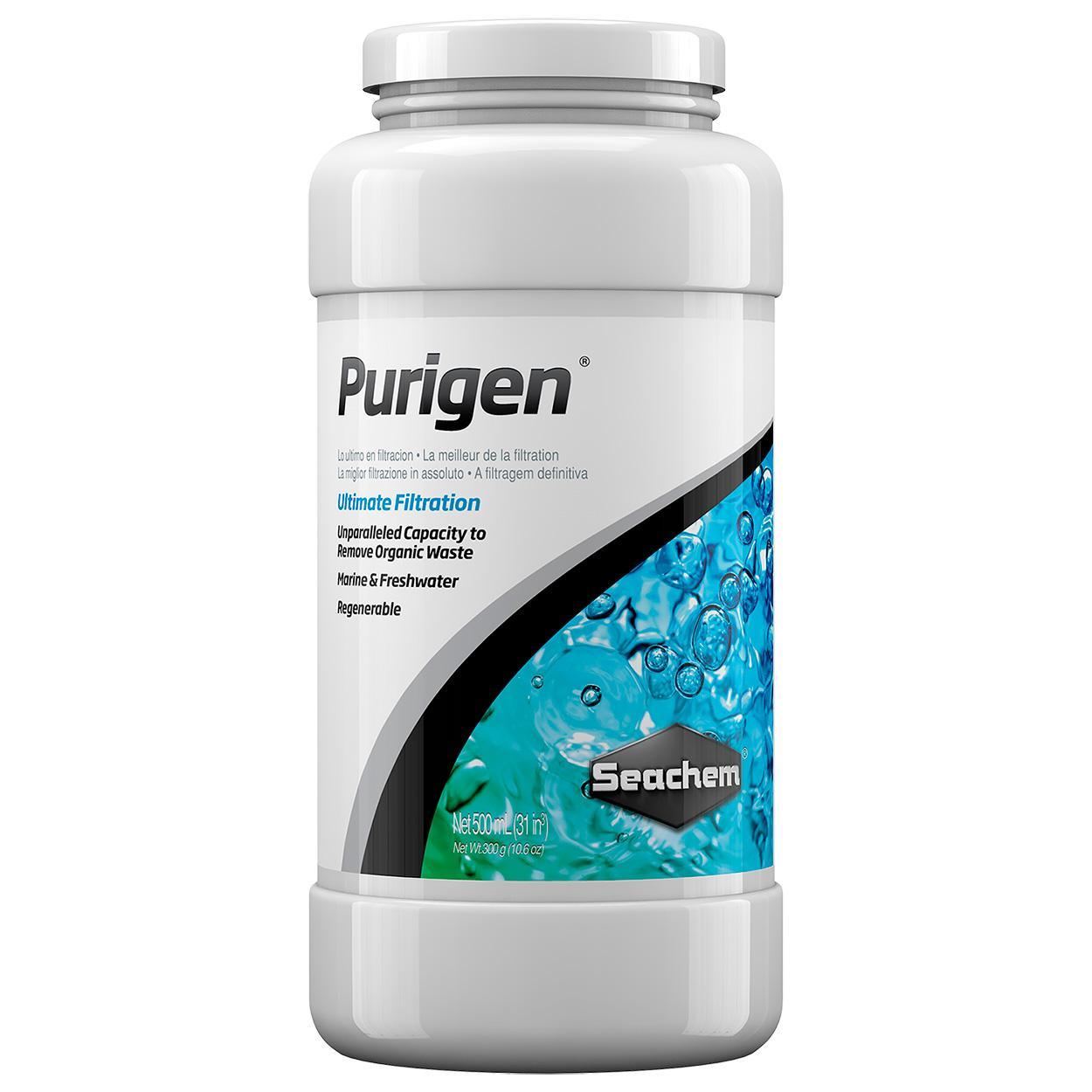 Pet Faves Seachem Purigen Organic Filtration Resin 100ml (6 Pack) -  Aquarium Fish Tank Filter Media for Freshwater & Saltwater with Bonus Water  Test