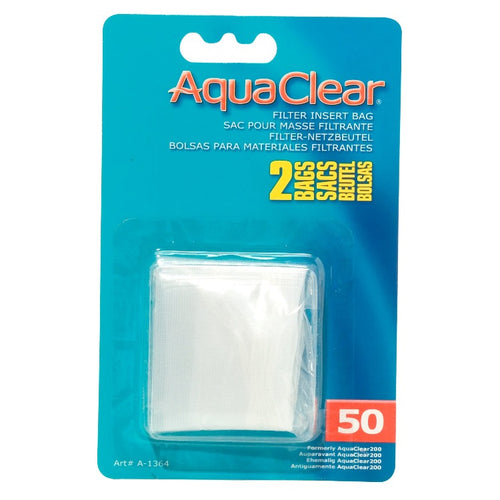 Aqua Clear 50 Nylon Filter Media Bags A-1364 AquaClear Fluval 015561113649 insert  a1364