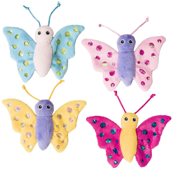 SPOT Shimmer Glimmer Butterfly with Catnip Cat Toy 52077 077234520772 ethical pet products