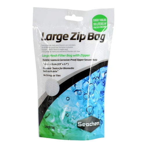 000116015059 1505 seachem large zip bag lg  mesh filter media bag 