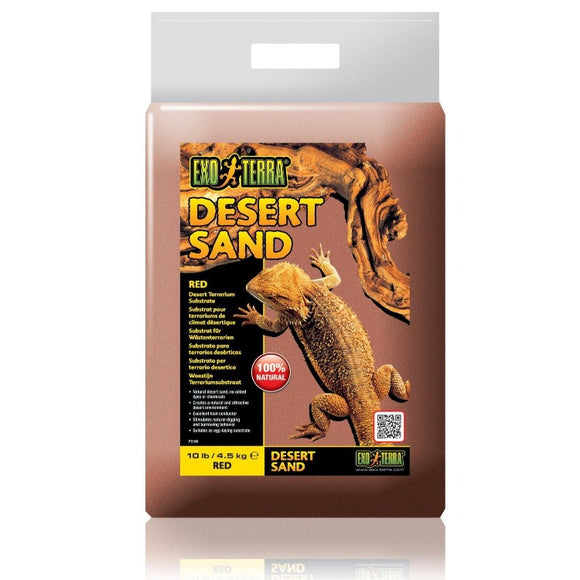 Exo Terra Desert Sand, Red Terrarium Substrate 10 lb 015561231053 PT2305