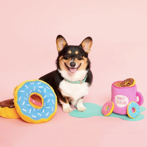 ZippyPaws Burrow - Coffee and Donutz Dog Toy