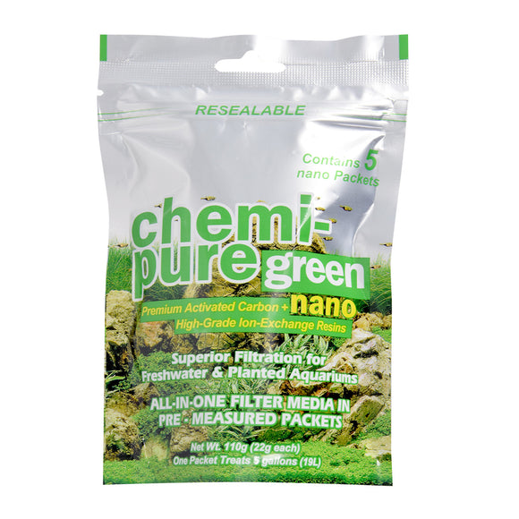 Boyd Chemi Pure Green Nano 5/pk Chemi-Pure719958000054 for Freshwater Planted Aquariums