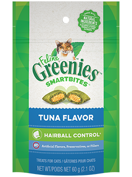 642863101403 Feline Greenies SMARTBITES Hairball Control Cat Treats Tuna Flavor hair ball 2. oz ounce