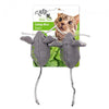 All For Paws Green Rush Canvas Mice 2 Pack - Infused with Catnip