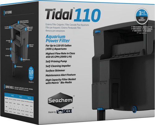 000116065023 6502 Tidal Seachem 110 backfilter back filter power powerfilter