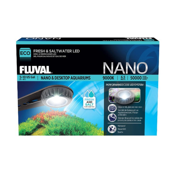 A3974 015561139748 Fluval Nano LED - Compact Lighting for Nano and Desktop Tanks freshwater saltwater fresh salt water