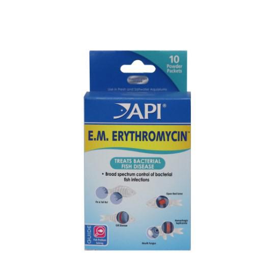 317163160558 55p erythromycin 10 packets anti bacterial antibacterial fish medication med