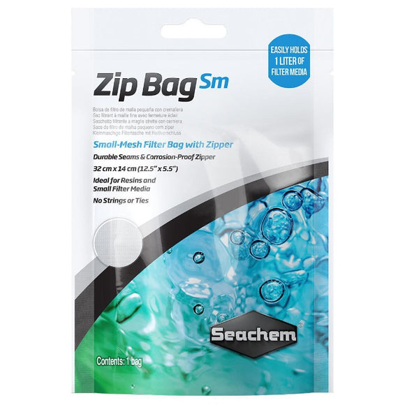 000116015226 1522 Seachem Zip Bag Sm Small Mesh Filter Media Bag